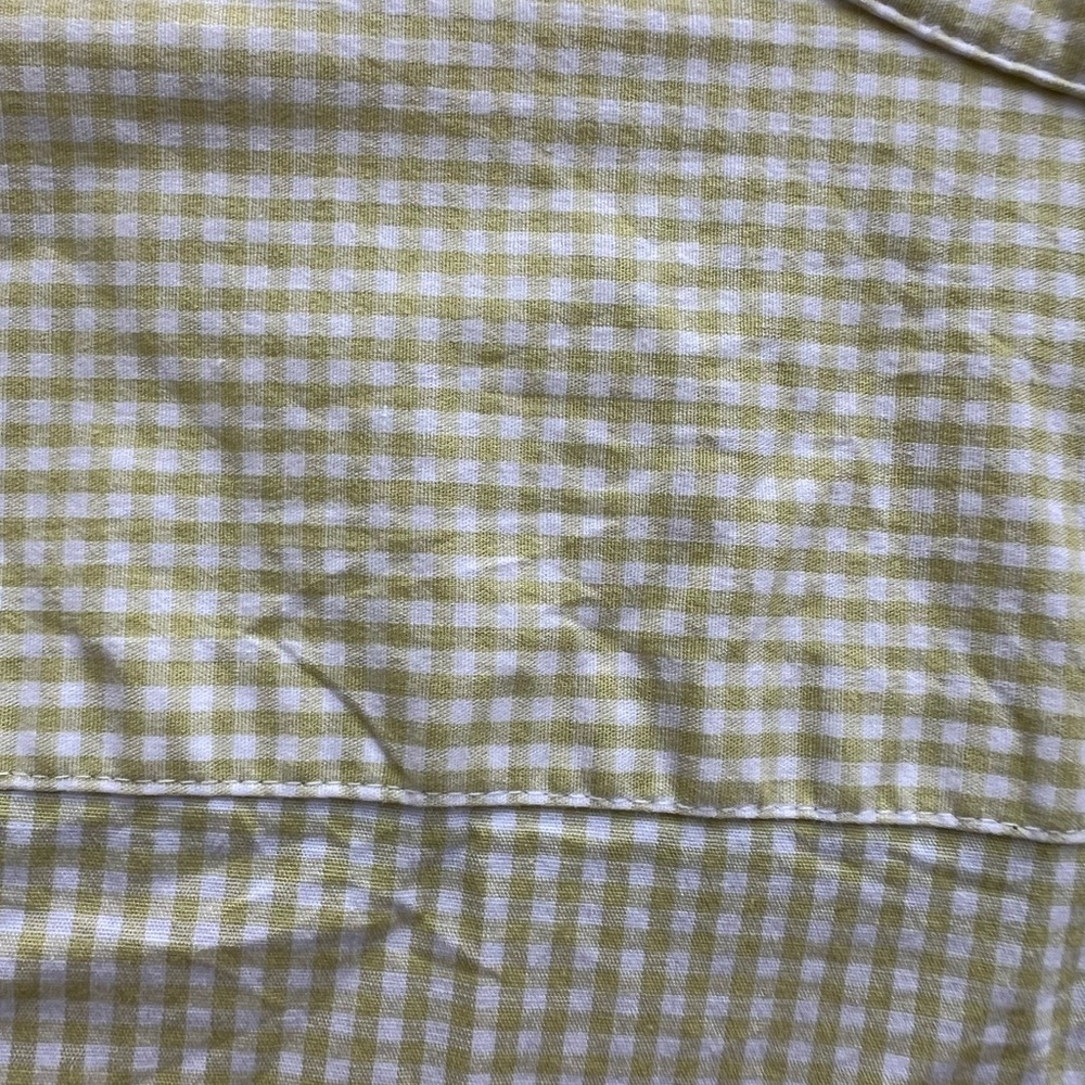 TALBOTS Tan Gingham Popover Top Shirt Women’s XL NWT NEW - Picture 10 of 10